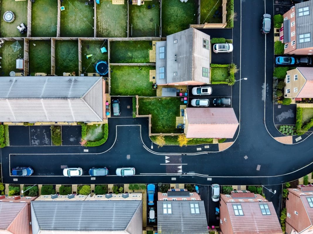 aerial image of housing, representing housing ombudsman complaints
