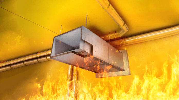 NHN1 CGI image of fire in building