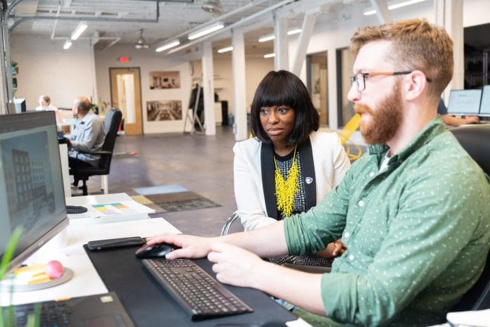 Volumetric Building Companies 00218 two workers in office