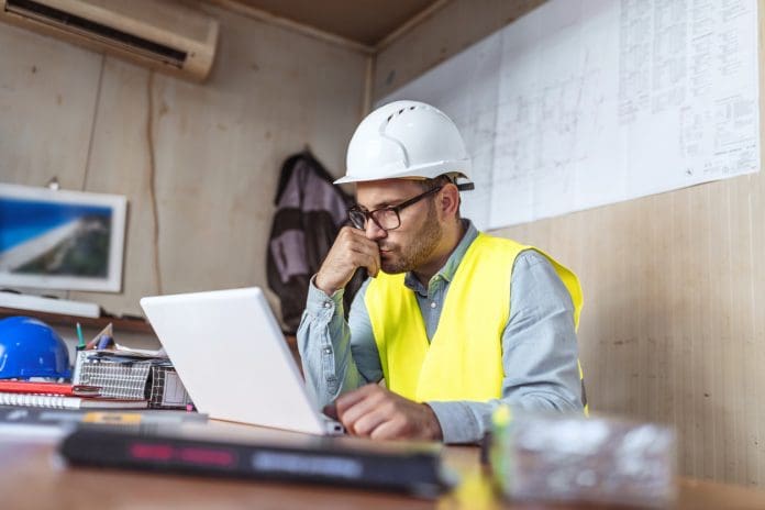 stressed business owner - construction companies in the UK