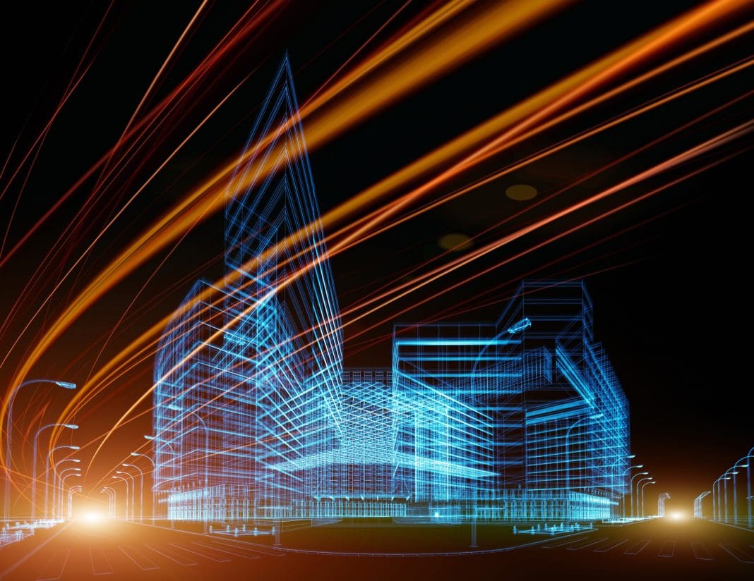 3D architecture abstract As poor data practice cost the global construction industry $1.84tn in 2020, Sven Boesen explores how digital twins could reduce inefficiency