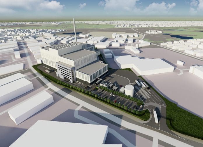 Walsall Pant illustration of the energy recovery facility