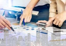 Managing contractor and supply chain risk Business meeting to manage sale marketing finance strategy