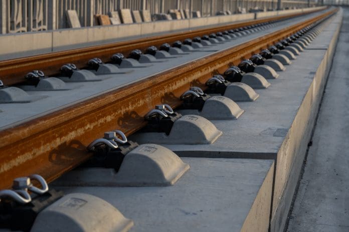 High speed railway under construction