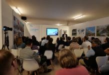 The future of cement decarbonisation: The Global Cement & Concrete Association at COP28 GCCA Cement Industry Net Zero Progress Report launch - Thomas Guillot, GCCA Chief Executive - wide shot