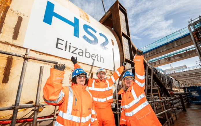 The second tunnel boring machine, named 'Elizabeth,' joins its predecessor 'Mary Ann' in the 24/7 tunnelling operation led by Balfour Beatty VINCI, pushing HS2's high-speed railway project another step closer to completion.