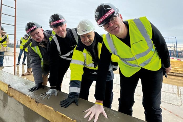 Farnworth town centre regeneration scheme welcomes students Mayor Andy Burnham and Bolton Council visited to celebrate the latest phase of the Farnworth town centre regeneration scheme