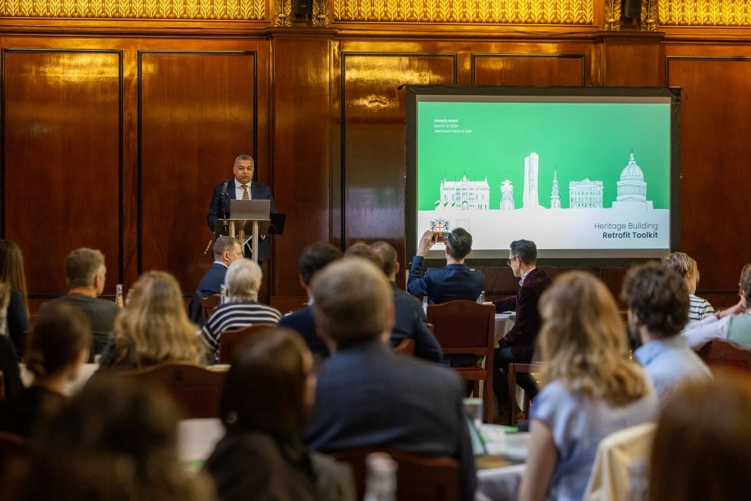 Retroftting the City event - credit Paul Clarke photography Launched at the Merchant Taylor's Great Hall, the Retrofit Toolkit aims to bring heritage buildings up to modern energy efficiency standards