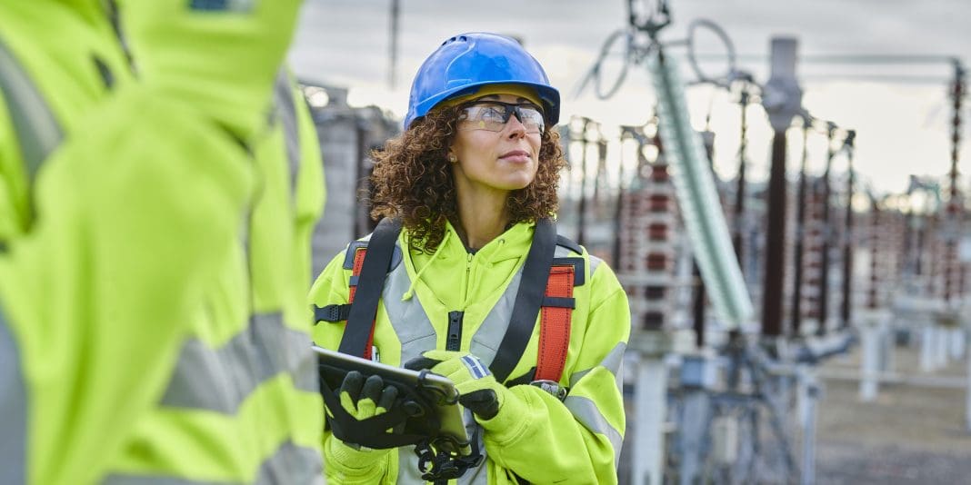 substation power worker representing a digital-first approach