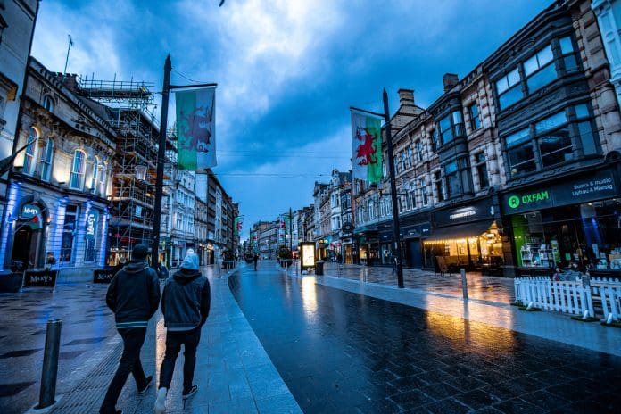 Incidental People on Cardiff City Street The new Reserved Investor Fund aims to unlock billions for town centre regeneration and achieving net zero targets