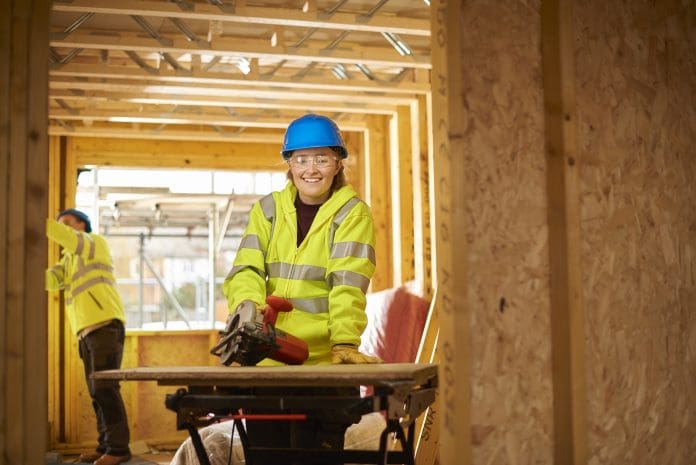 loving her job in construction Both the CEC and CITB have reported an uptick in interest in construction careers amongst young people in the UK