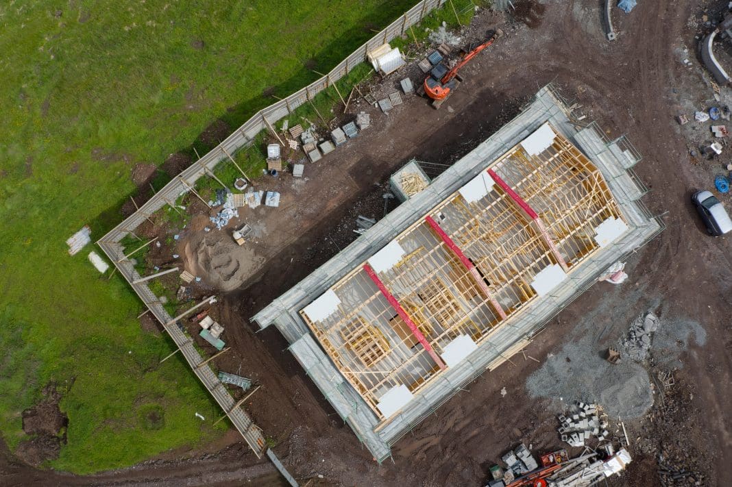 Luxury new housing development in rural area of Renfrewshire in Scotland The Build Chain examines how digital materials procurement can help achieve the Government's new housebuilding targets