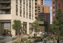 Initial housing project by John Lewis to be built in London Plan image of the John Lewis housing development