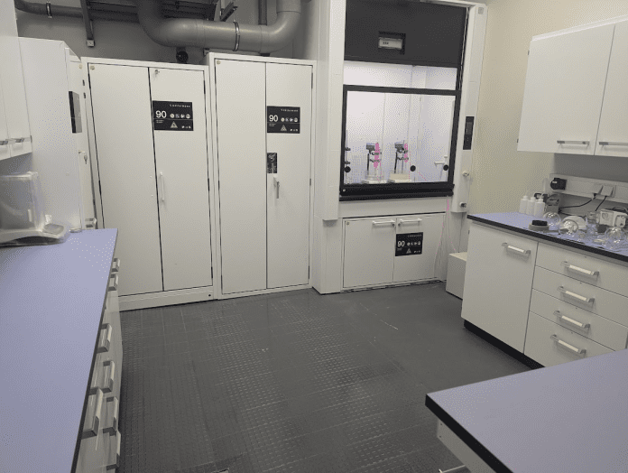 View inside the lab, set to upgrade NeoCarbon's carbon capture retrofit technology