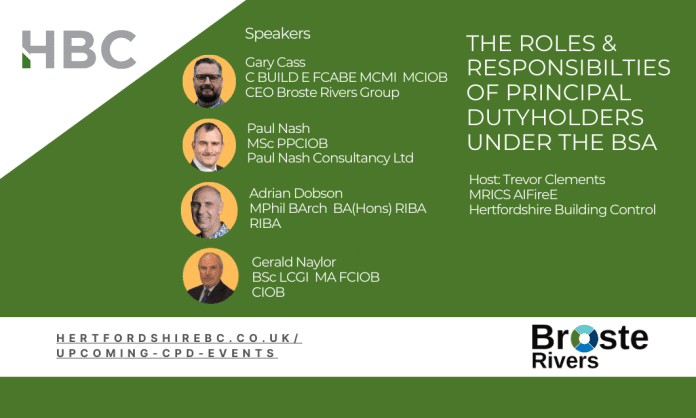 Copy of NEW WEBSITE CPD HEADERS (2) Hertfordshire Building Control hosted a CPD event that brought together industry experts on competence and new building safety regulations