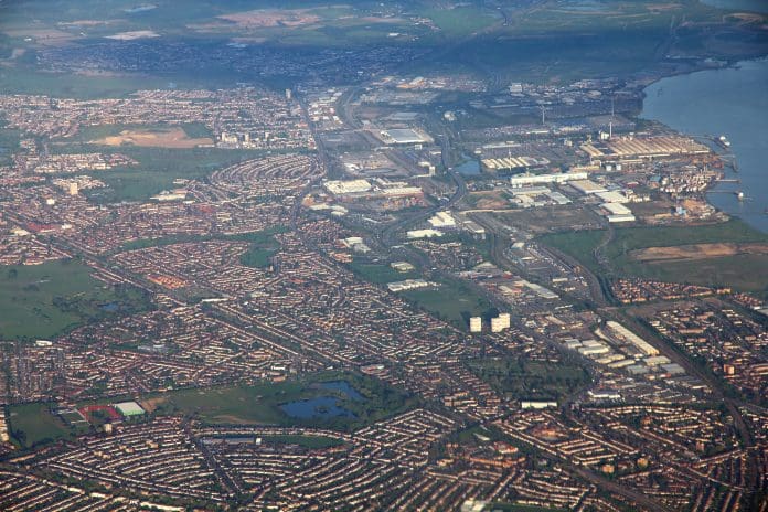 Fire ruins Dagenham tower block during construction work Aerial view of the area where the Dagenham Tower blaze occurred