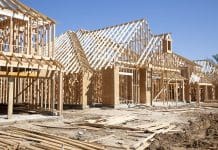 Use of timber in the construction industry could help Government meet targets Timber in construction is useful to build frames such as this house frame