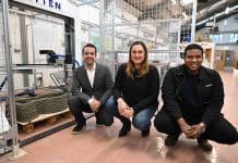 First-of-its-kind 3D concrete printer to power sustainable construction study at Northumbria University Northumbria University will use Lutyen’s 3D concrete printer Platypus as part of sustainable concrete element testing