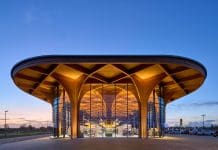 Sustainable ‘SuperHub’ showcases exposed timber structure The “SuperHub” relied on SCIA Engineer software for the modelling and structural analysis of the load-bearing timber structure