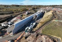First HS2 anti-sonic boom tunnel completed The two extensions for the HS2 anti-sonic boom tunnel