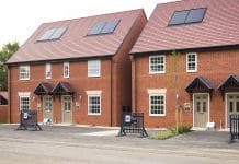 Home Quality Mark joins BREEAM product range as BRE strengthens green certification for new build homes Buckinghamshire, UK - May 18, 2024. New build homes for sale on a new housing development, UK, representing the Home Quality Mark
