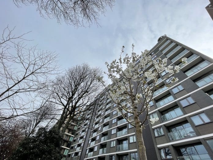 During refurbishment, the Residents’ Board of Lord's View One identified a crucial safety upgrade - replacing all 80 flat entrance fire doors