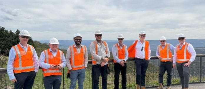 Members of the Murphy and Abergeldie teams on a recent visit to Australia