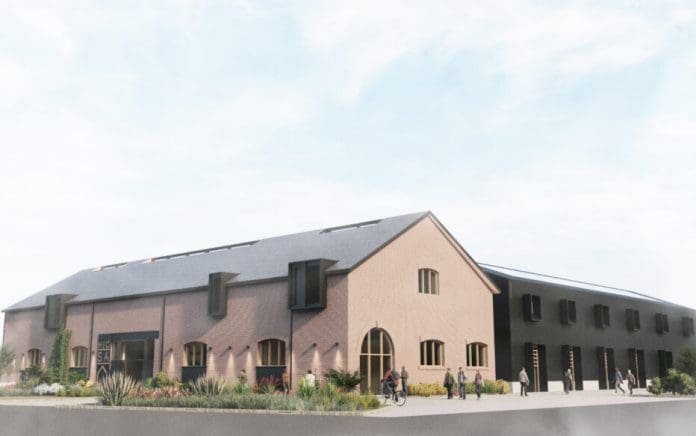 HICSA-Exterior-932x584 One of the original concept renders of the HICSA construction skills academy