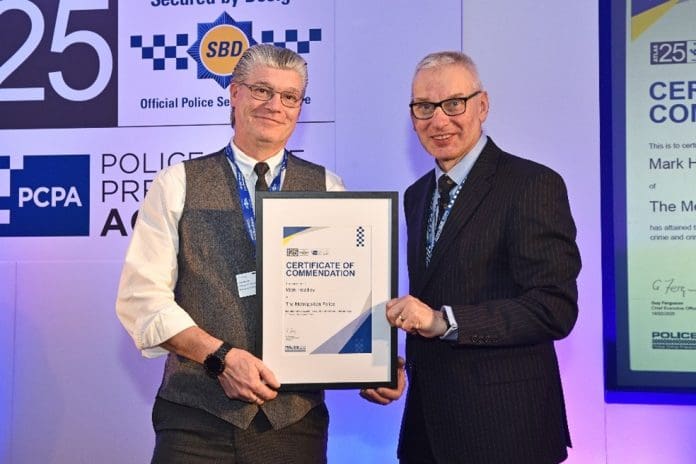 At this year’s ATLAS Awards Mark Headley, the Designing out Crime Officer (DOCO) at the Met Police, was awarded a commendation for his work