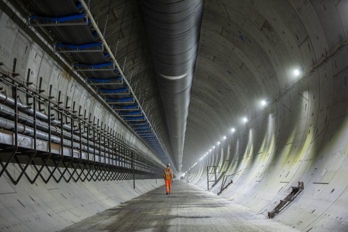 The HS2 Northolt Tunnel now that the tunnel bore machine has completed its journey.