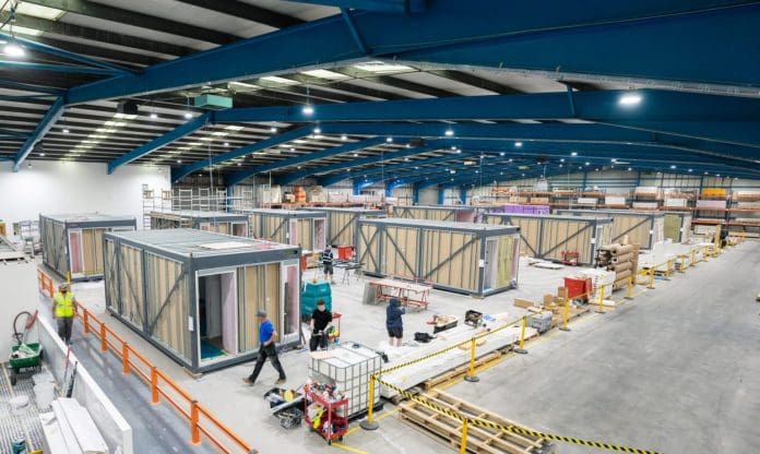 Stelling Properties modules under construction, to aid the emergency housing sector