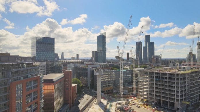 Manchester Skyline of Manchester, representing procurement and supply chain