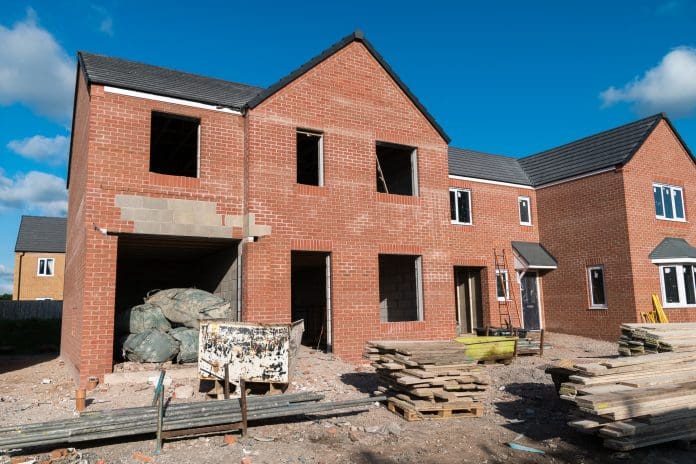 House construction empty shell ready for lining and windows representing CMA probe