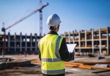 Digitising defect management: how tech is transforming the warranty lifecycle Senior architect using technology at construction site, representing defect management