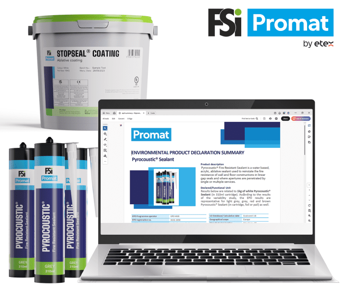 FSi Promat has published new Environmental Product Declarations (EPDs) for two key products, highlighting the company’s ongoing commitment to sustainability, transparency and safety