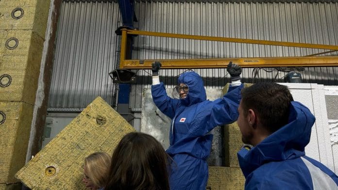 Image caption: Drastic project partners take part in a circular deconstruction exercise in Merdingen, Germany.
