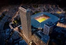 Plans for tallest building in Wales announced The new tower in Cardiff would tower over the existing tallest building in Wales, Swansea’s 29-storey Meridian Tower, at 50 storeys