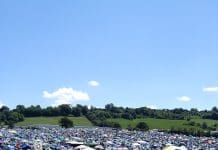 Access seen as all-important for a smooth festival journey The city of tents at Glastonbury Festival 2004, Somerset, England, representing access at Glastonbury Festival