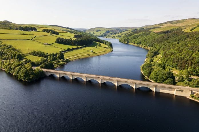 Derwent arm of the Ladybower Reservoir close to Sheffield supplying water to the English East Midlands.