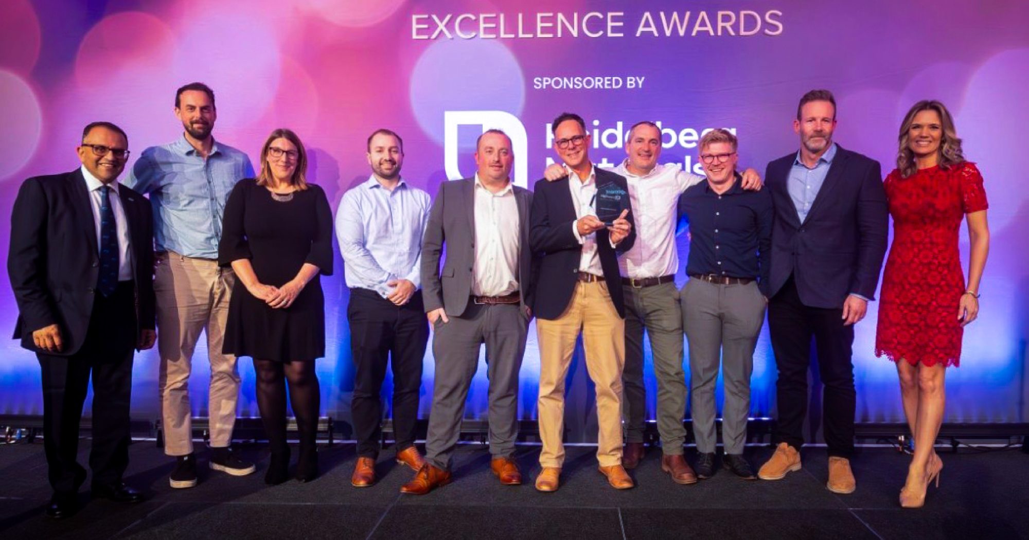 The Re-Flow team after receiving the award