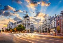 Lita Khazaka recounts her time at World of Modular Madrid Conference Exhibition 6 – 8th October 2025 Madrid, Spain cityscape at Calle de Alcala and Gran Via, representing the World of Modular event in Madrid