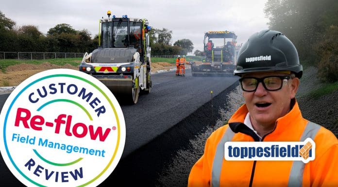 Six years ago, Toppesfield chose Re-flow Field Management to unlock a digital flow of data between their sites and offices