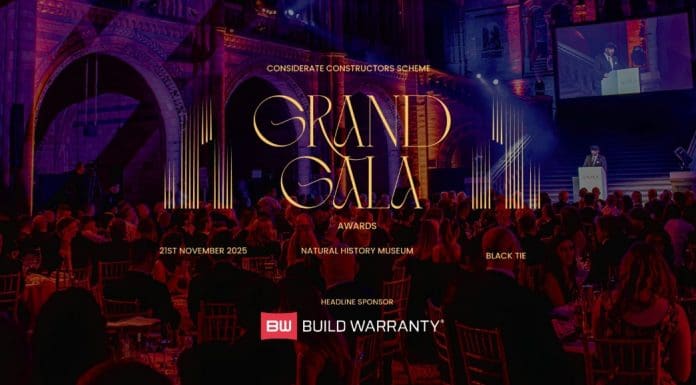 Build Warranty Group is proud to be the headline sponsor for the Considerate Constructors Scheme’s Grand Gala Awards 2025
