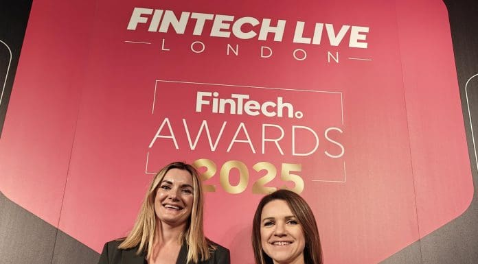 Caption – The Payapps Team collect the highly commended award at the 2025 Global Fintech Awards