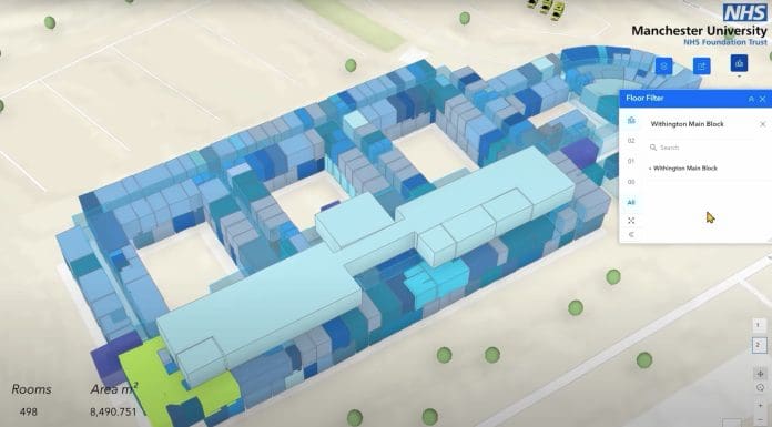 Digital twin of Withington hospital