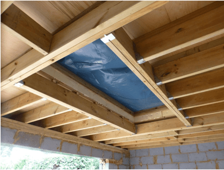 Tarp covering hole when HSE attended