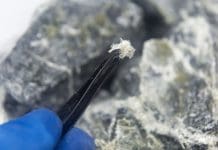 HSE launches consultation on improving asbestos protections A macro photograph of fibers of the mineral chrysotile asbestos taken from host rock with tweezers