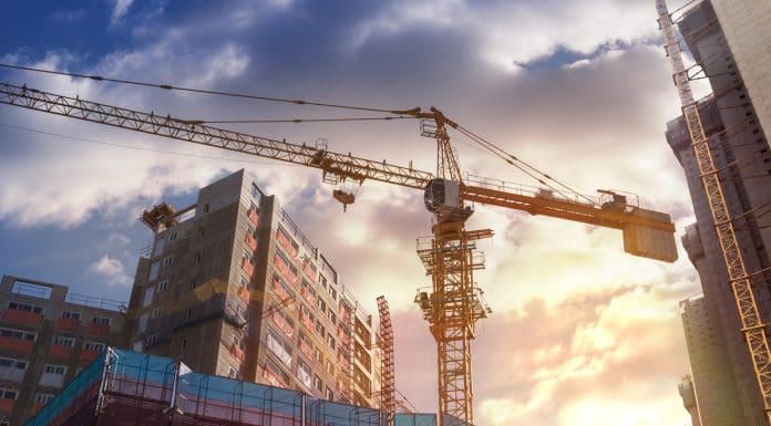 Construction Industry, Industry, Building - Activity, Construction Frame, Sunset