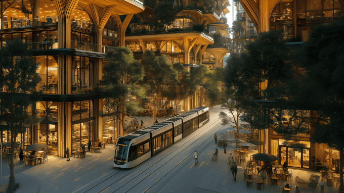 Forest City 1 city centre concept The NFB is backing plans to build the UK’s first city in over 50 years, saying it will enable growth and help solve the housing crisis