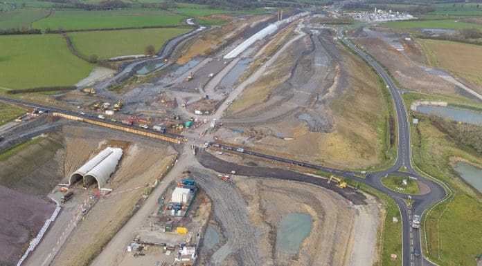 The work continues on the Greatworth tunnel, HS2's longest green tunnel